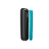 Vista lateral do painel frontal Ocean Blue para Ploom AURA, separado do dispositivo.