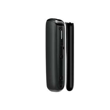 Vista lateral do painel frontal Jet Black para Ploom Aura, separado do dispositivo.
