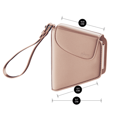 Estojo Duo em couro sintético Rose Gold