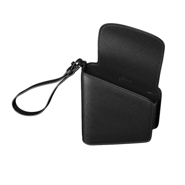 Estojo Duo em couro Jet Black