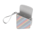 Estojo Duo em tecido multicolorido e couro Silver