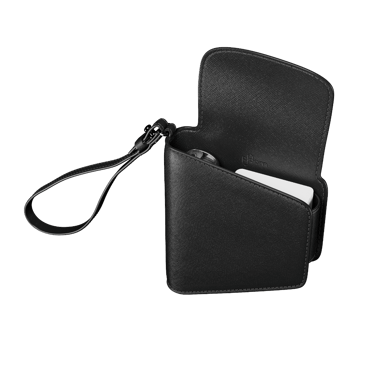 Estojo Duo em couro Jet Black