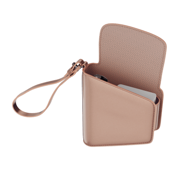 Estojo Duo em couro sintético Rose Gold