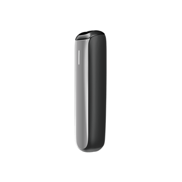 Vista lateral do painel frontal Lunar Silver para Ploom AURA