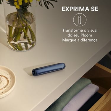 Painel frontal Jet Black padrão brilhante para Ploom AURA: expresse-se com diferentes cores vibrantes.