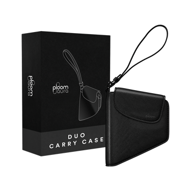 Estojo Duo em couro Jet Black