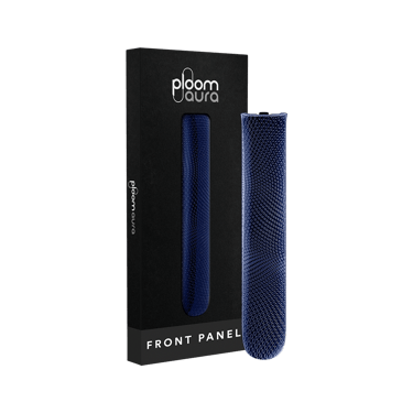 Embalagem do painel frontal Ploom AURA Navy Blue com padrão brilhante