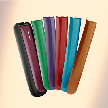 Painel frontal Jet Black padrão brilhante e outras opções de cor para Ploom AURA