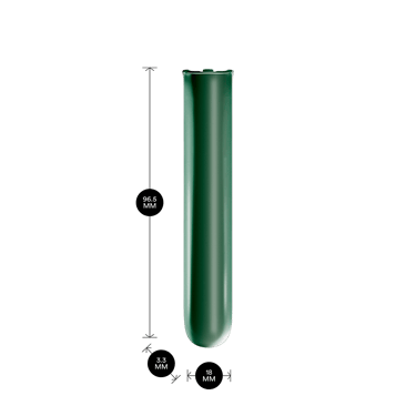 Vista frontal do painel frontal para Ploom AURA na cor Amazon Green.