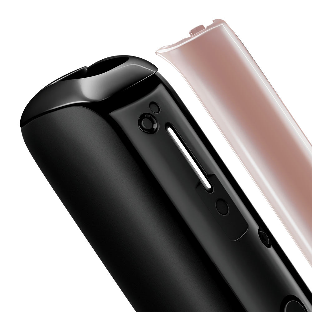 Plano aproximado do painel frontal Rose Gold para Ploom Aura, separado do dispositivo.