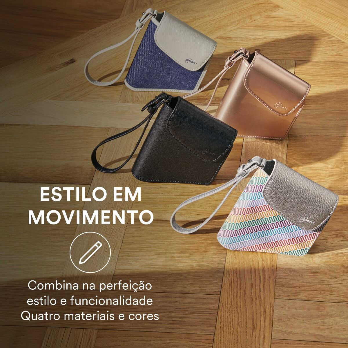 Estojo Duo em couro sintético Rose Gold