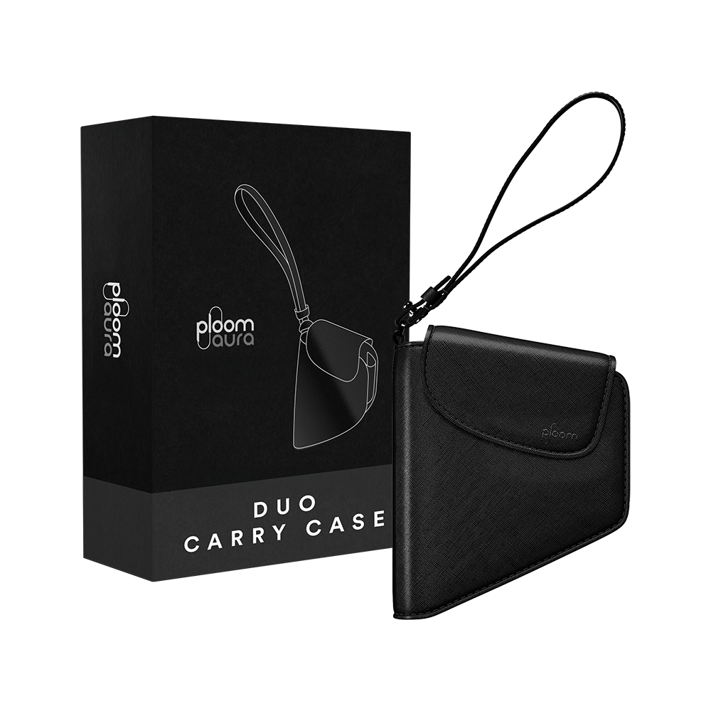 Estojo Duo em couro Jet Black