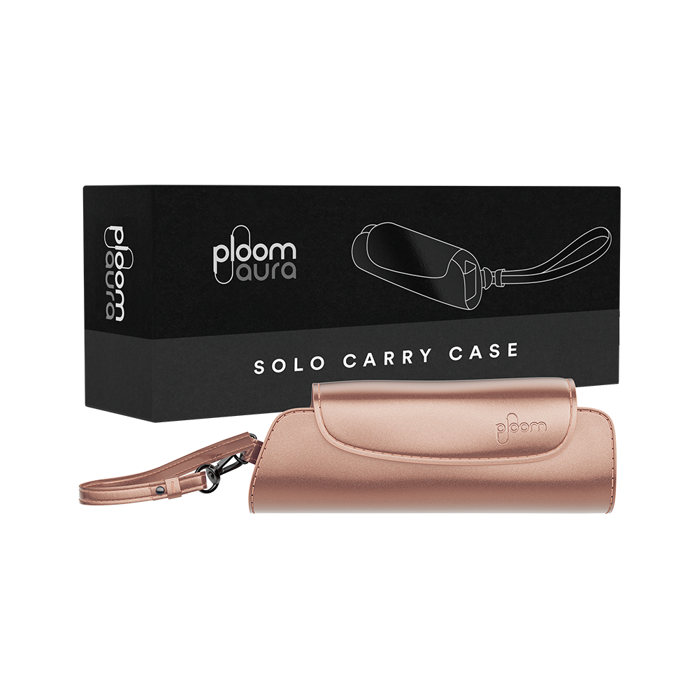 Embalagem do Estojo Individual em couro sintético Rose Gold para Ploom AURA