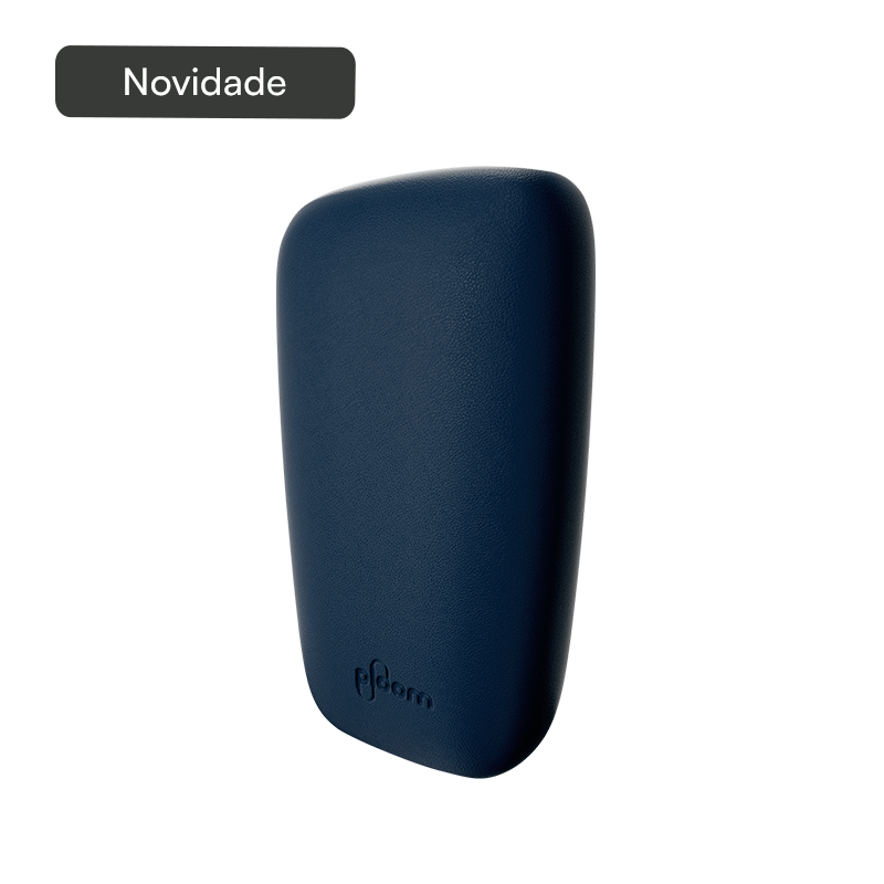Capa Traseira de Pele - Navy Blue