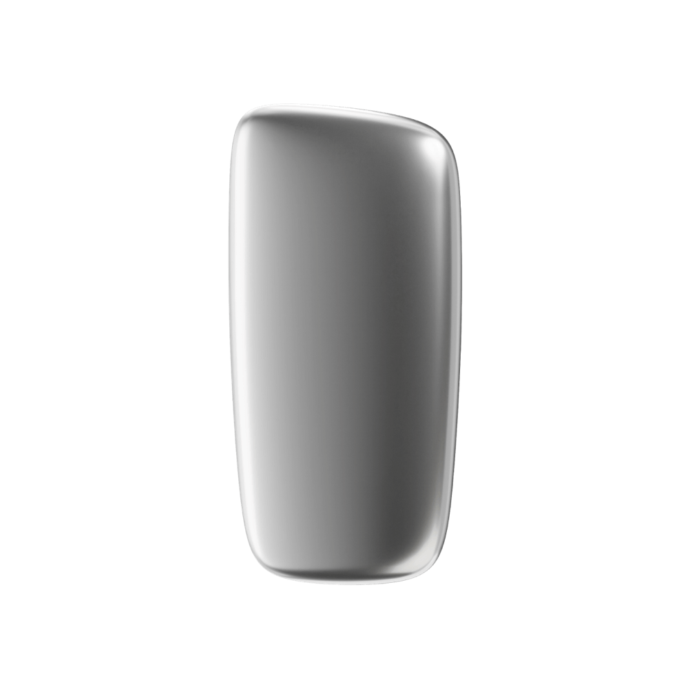 ploom x painel frontal silver ângulo direito
